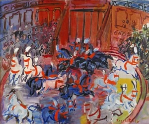 The Circus Ring Art Print – Raoul Dufy – Colorful Fauvist Performance Scene - Picture 1 of 2