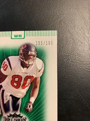 BFF 2007  Topps Triple threads /199 Emerald #62 Andre Johnson Houston Texans￼ - Image 1 of 3