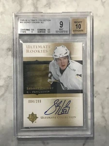 2005-06 Ultimate Collection Auto Sidney Crosby Rookie  /299 BGS 9 Autograph 10 - Picture 1 of 2