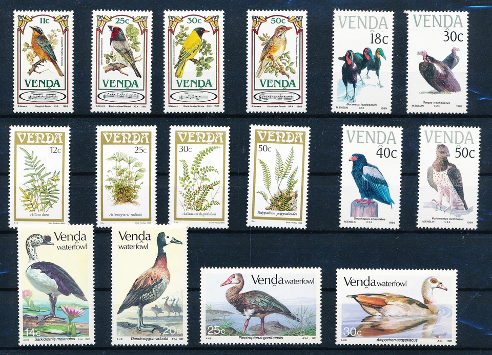 LS62089 Venda animals fauna flora birds fine lot MNH - Image 1 of 1