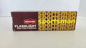 Vintage Boxed Ray-O-Vac Sportsman Flashlight Premium Grade USA C-Cell • NOS - Picture 1 of 6
