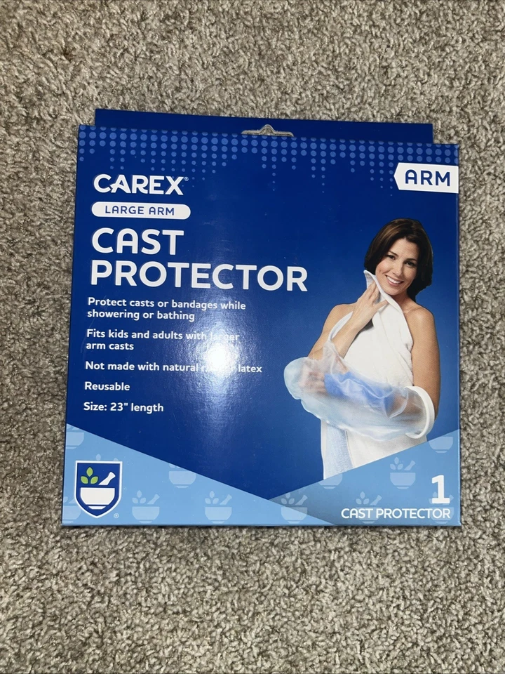 2 INCLUIDOS Carex Protector Fundido Brazo Grande Caucho Látex 23" pulgadas Foto 1 de 1