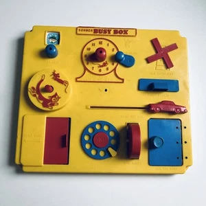 Vintage 60er Jahre Kohner Busy Box Krippe Kinderzimmer Spielzeug - Bild 1 von 14