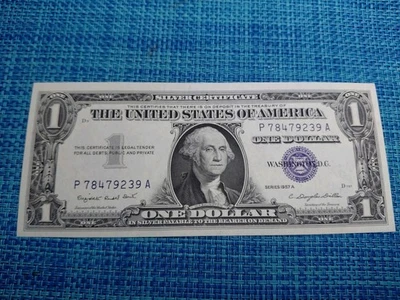🇺🇸 United States Dollar 1957A FR-1620  UNC   Silver Certificate 111625-19 - Image 1 of 2