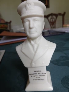 Collectible Late Foley Shelley Miniature Bust Of Admiral Sir John Jellicoe - Picture 1 of 3