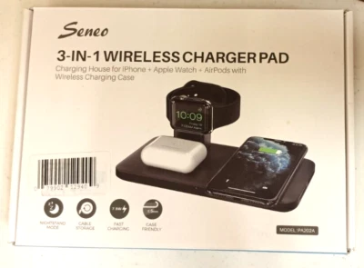 Almohadilla de cargador inalámbrico Seneo 3 en 1 Foto 1 de 2