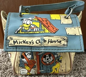 Vintage Walt Disney Mickey Mouse Mickys Clubhaus kleine Handtasche Made in Taiwan - Bild 1 von 7