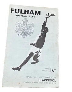 FULHAM V BLACKPOOL - DIVISION ONE - 29/4/1967 - Picture 1 of 1