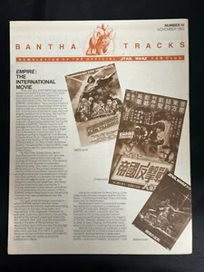 Bantha Tracks #10 November 1980 Official Star Wars Newsletter Fan Club - Picture 1 of 1