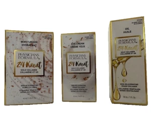 3x Physicians Formula 24-Karat Gold Eye Cream, Oil Huile, Moisturizer Hydratant - Picture 1 of 6