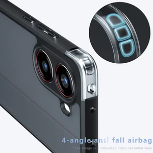 For XiaoMi Poco X7 Pro 5G, Luxury 4 Airbags Acrylic Case Matte Soft Bumper Cover - Picture 1 of 16