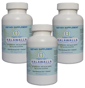 Kalawalla Polypodium Leucotomos Herb, Immune Support, Skin, (3 bottles) Save $12 - Picture 1 of 3