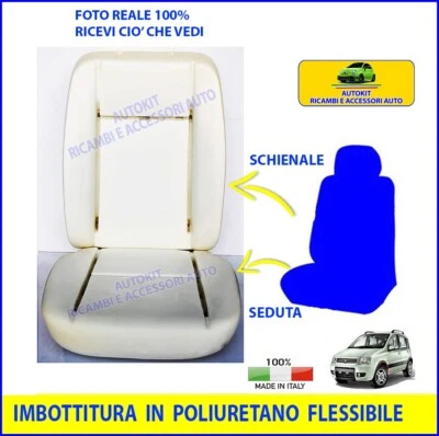 Imbottitura Sedile SCHIENALE + SEDUTA COMPATIBILE per Panda 169 dal 2003>2011 - Immagine 1 di 4