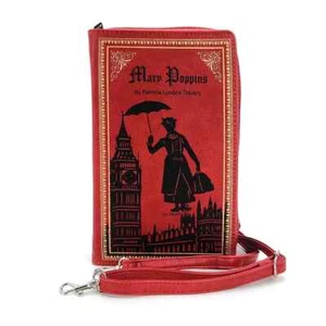 Mary Poppins Bolso de Mano Cartera Bandolera Libro Literario Único Novedad Divertido Regalo - Imagen 1 de 3