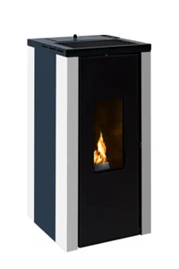 Pelletofen 10 KW Pelletkamin Ofen Kapazität Pellet 18KG Pelletheizung Pelletofen - Bild 1 von 2