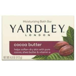 Yardley London Bath Bar Soap with Cocoa Shea Butter & Vitamin E 4 oz Pack of 6 - Picture 1 of 1