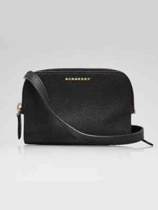 Burberry  Grain Calfskin Small Crossbody Bag Black - Picture 1 of 8