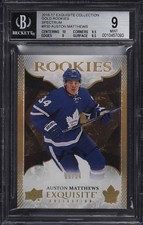 2016 Exquisite Collection Gold Spectrum Auston Matthews ROOKIE /34 BGS 9 MINT RC