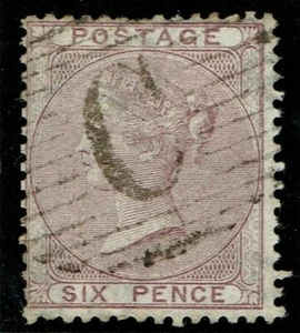 British Levant 1857 SG70/Z97 6d Lilac CONSTANTINOPLE Cancel Fine Used - Picture 1 of 1