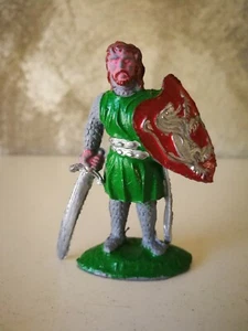 50s MEDIEVAL KNIGHT KING ARTURO LAFREDO SPAIN RUBBER FIGURE - Picture 1 of 4
