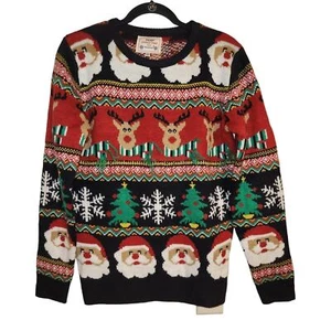Christmas Sweater NWT Santa Ugly Sweater Holiday Party Reindeer Size Small - Bild 1 von 11