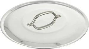 Alluminio 2 Mm Coperchio Tondo Con Ponticello Senza Orlo, Lucido, Argento, 30 Cm - Foto 1 di 12