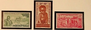 FRENCH EQUATORIAL AFRICA Sc CB2-4 NH ISSUE OF 1942 - SEMI-POSTALS  - Picture 1 of 1