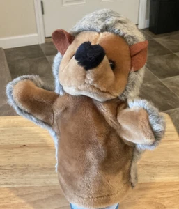 German Made Hedgehog Plush Hand Puppet 10” EUC - Picture 1 of 3