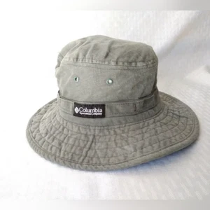 Columbia Child's Sun Hat Gray Made in USA One Size Unisex Foldable Packable - Picture 1 of 8