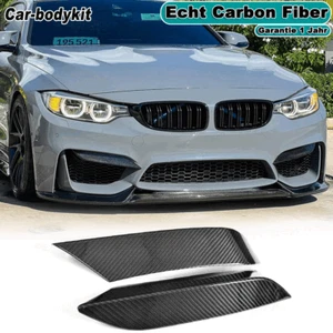 Carbon Splitter Flap Front Stoßstange Spoiler Canard Für BMW M3 F80 M4 F82 14-19 - Picture 1 of 9