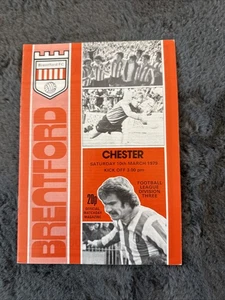 1979/79 Brentford V Chester League - Picture 1 of 2