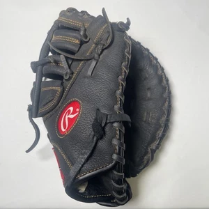 Rawlings Renegade Jugend Baseball First Base Mitt 11,5" schwarz Leder R115FBM RHT - Bild 1 von 6