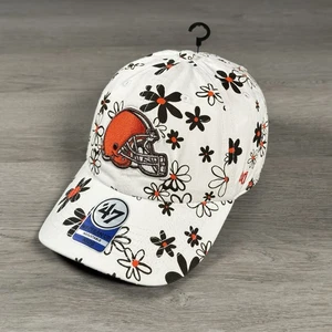 Cleveland Browns ‘47 Brand Clean Up Hat Daisy Delight Kids Girls Adjustable - Picture 1 of 8