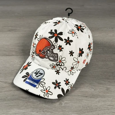 Cleveland Browns ‘47 Brand Clean Up Hat Daisy Delight Kids Girls Adjustable - Image 1 of 4