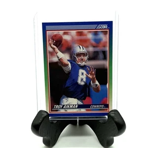 1990 Score Troy Aikman #21 2nd Year Dallas Cowboys QB NFL Vintage - Picture 1 of 2