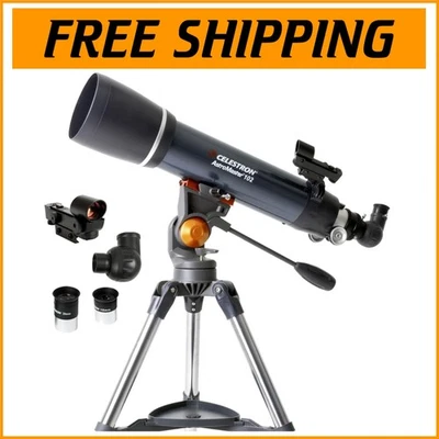 Telescopio Celestron AstroMaster 102AZ - 102 mm refractor completamente recubierto, fácil configuración Foto 1 de 4