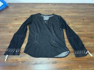 Camiseta Marithe Francois Girbaud Y2K Mujer Manga Larga Mezcla Lana Talla 29 - Imagen 1 de 12