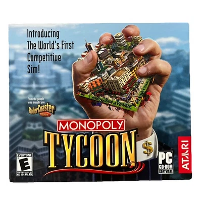 Vintage Monopoly Tycoon (PC CD-ROM) 2001 Atari NEW Sealed Windows 95/98 Me “E” - Image 1 of 4