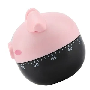 Cute Cartoon Pig Kitchen Timer Mechanical Timers Counters Cooking Timing Supply - Picture 1 of 22