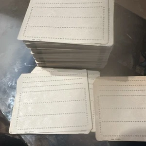 Vintage IBM 3700 Punch Cards, Unpunched. Approximately 250 - Afbeelding 1 van 6