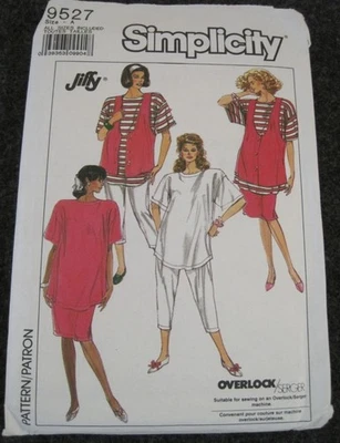 Vintage 1989 Maternity Simplicity Sewing Pattern 9527 Size A Cut Complete - Image 1 of 3