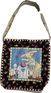 GUTE Stepptasche, Gartenmotiv, Blumen - Bild 1 von 12