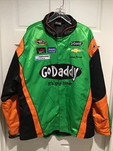 CHASE AUTHENTICS VINTAGE Y2K GoDADDY DANICA PATRICK RACING JACKET sz Small - Picture 1 of 12