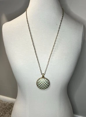 Collar Lia Sophia Kiam Family “Marrakech” imitación piedra amazonita tono dorado mate Foto 1 de 4