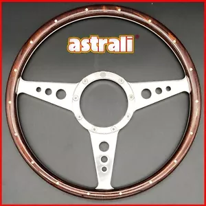14" Monza Classic Car Riveted Wood Rim Steering Wheel Suits Moto-Lita Boss - Picture 1 of 4