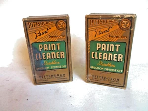 antiguo pittsburg pintura publicidad cajas pintura limpiador par - Imagen 1 de 8