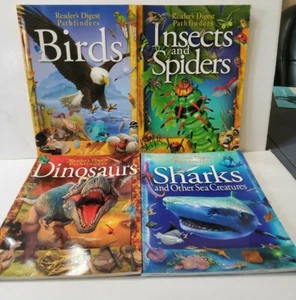 Reader's Digest Pathfinder Bücher Haie Dinosaurier Insekten Vögel Hausunterricht groß - Bild 1 von 6