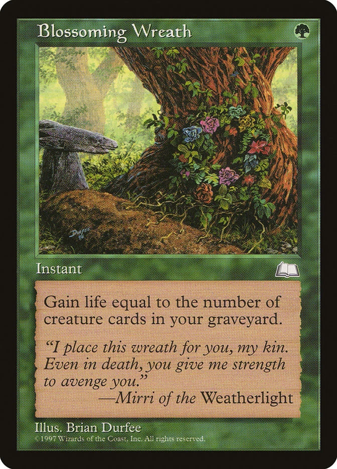 1997 Blossoming Wreath Weatherlight MTG Magic the Gathering Common NM - Image 1 of 1