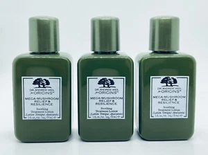 Lot of 3 Origins Dr. Weil Mega-Mushroom Relief and Resilience Lotion 1 oz each - Picture 1 of 3