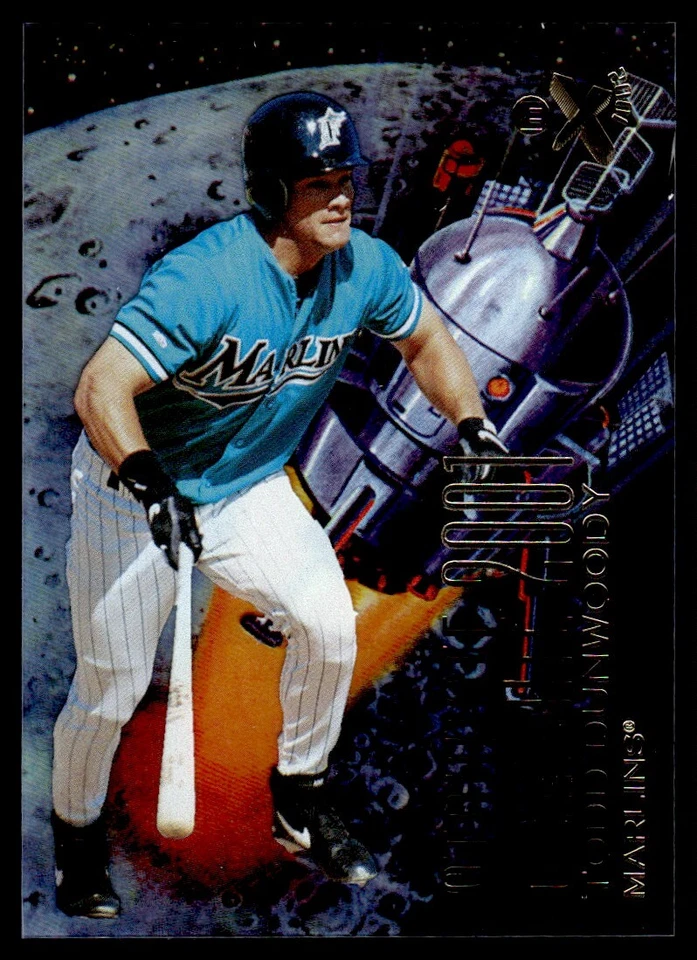 1998 SkyBox E-X2001 Star Date 2001 Todd Dunwoody Florida Marlins #15SD - Image 1 of 2